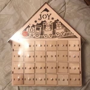 Christmas Advent Wooden Decorative Box